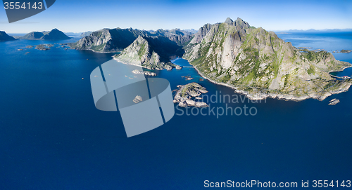 Image of Lofoten from air