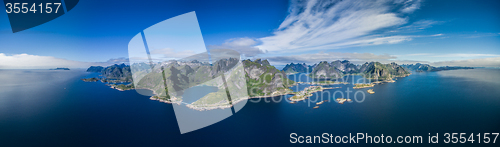 Image of Lofoten from air