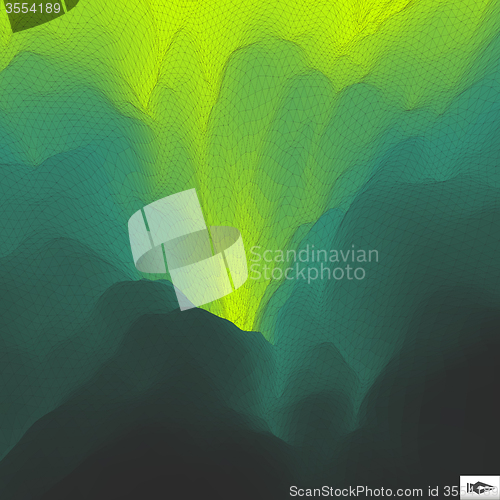 Image of Abstract Hi-Tech Background. Vector Illustration. Mosaic.