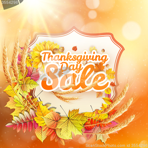 Image of Thanksgiving Day sale. EPS 10