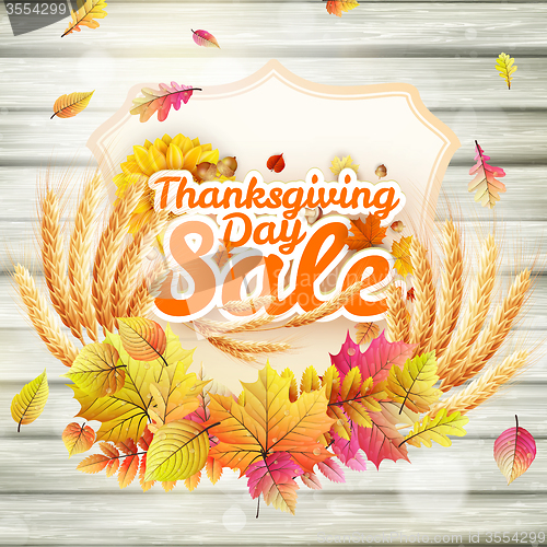 Image of Thanksgiving Day sale. EPS 10