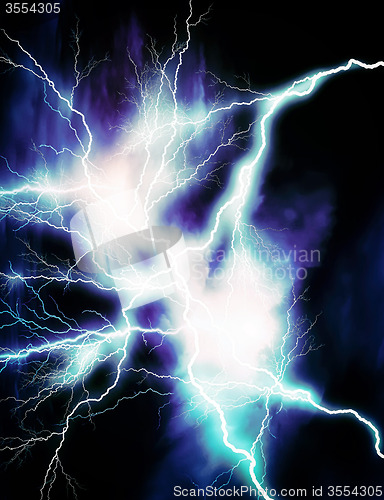 Image of Blue lightning