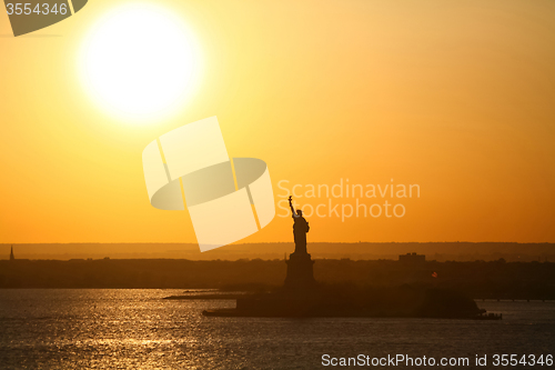 Image of Liberty Statue silhouette