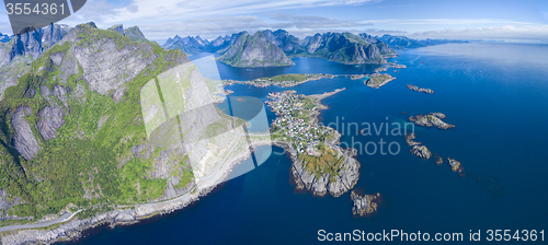 Image of Lofoten islands aerial