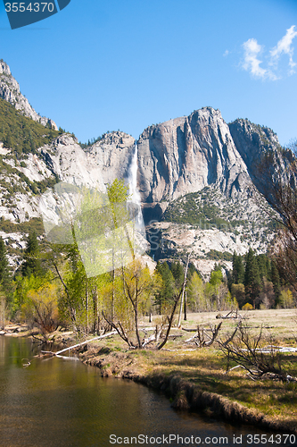 Image of Waterfall in Yosemite park