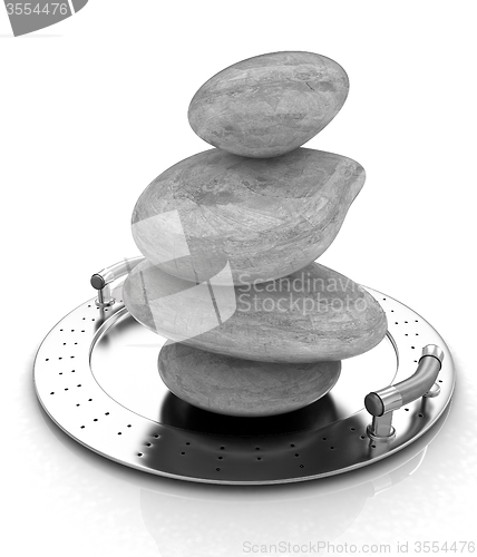 Image of Spa stones on tray