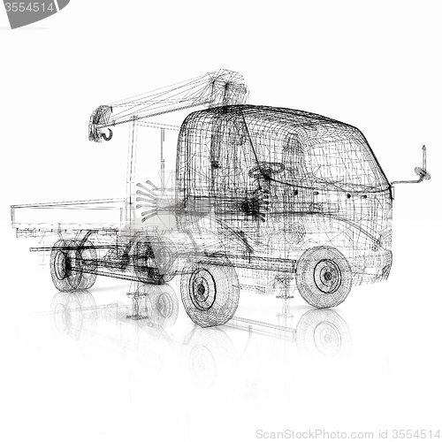 Image of 3d model truck