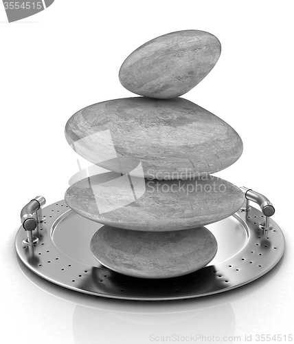 Image of Spa stones on tray