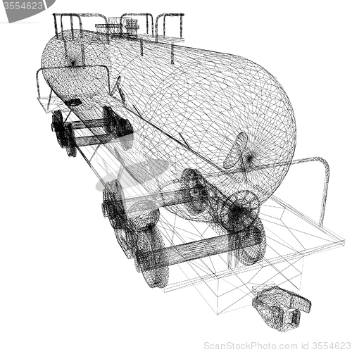 Image of 3D model cistern car