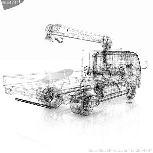 Image of 3d model truck