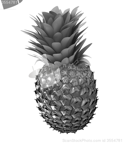 Image of Abstract gold pineapple