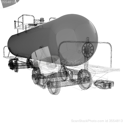 Image of 3D model cistern car