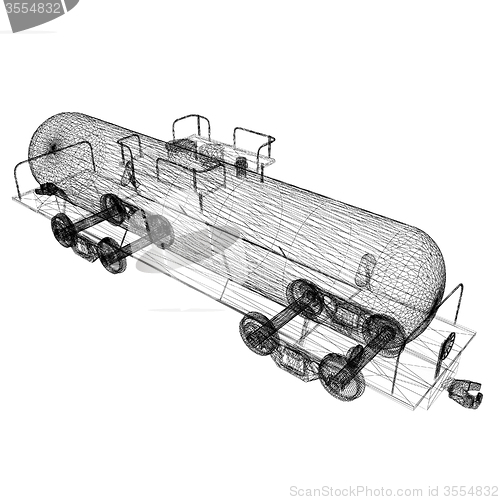 Image of 3D model cistern car