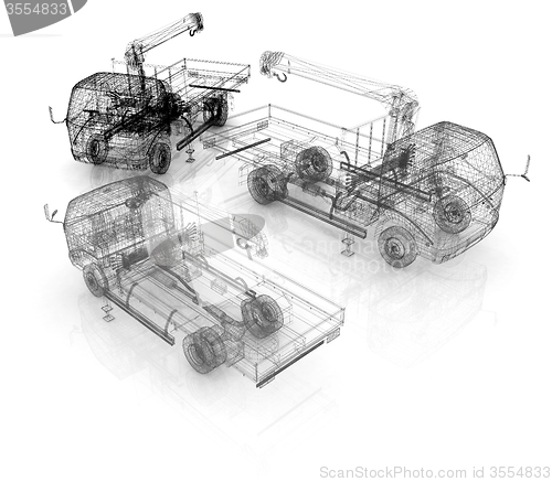 Image of 3d model truck