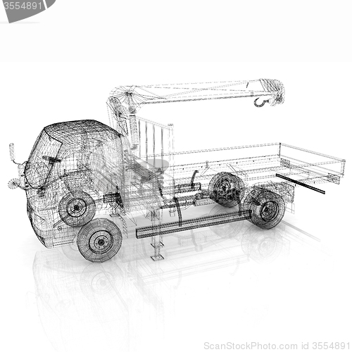 Image of 3d model truck