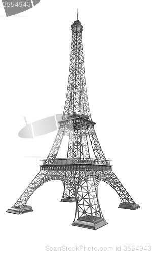 Image of 3d Eiffel Tower render