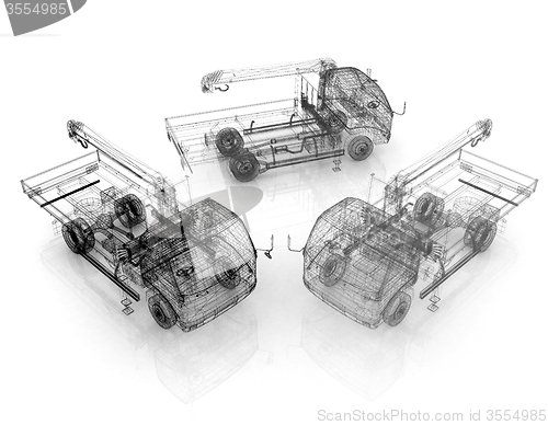 Image of 3d model truck