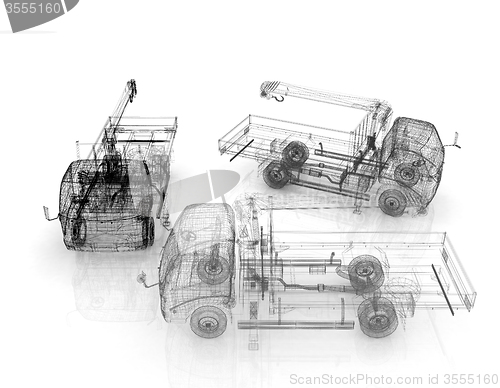 Image of 3d model truck