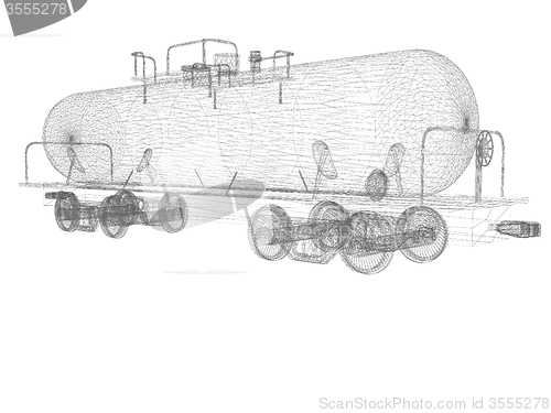 Image of 3D model cistern car