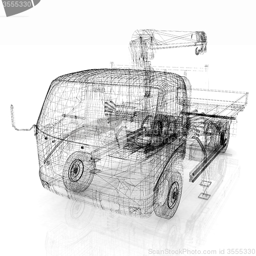 Image of 3d model truck