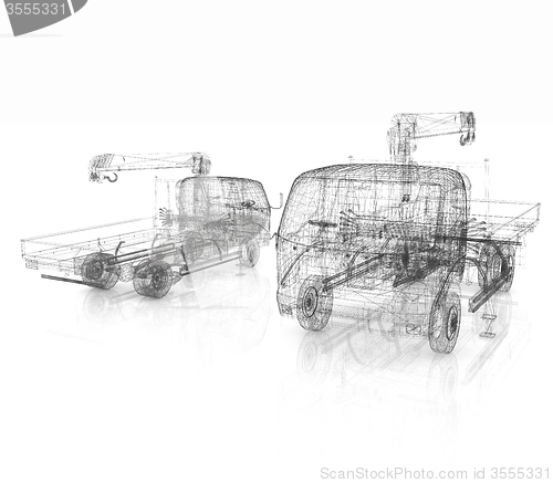 Image of 3d model truck