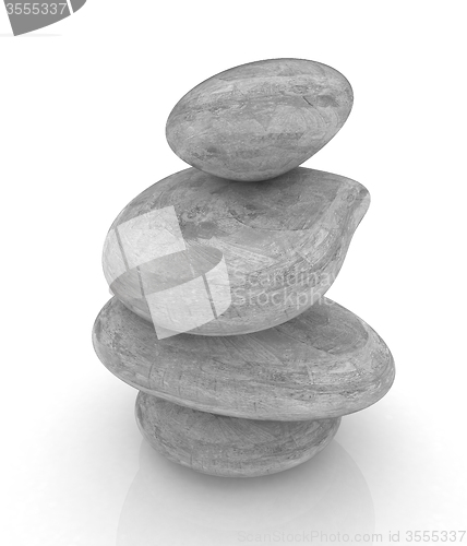 Image of Spa stones isolated on white