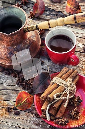 Image of Coffee in the fall