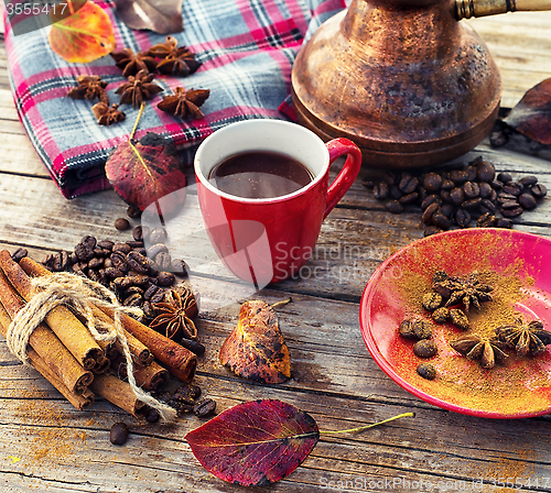 Image of Coffee in the fall