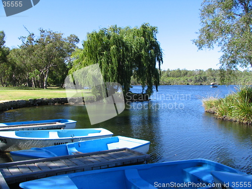 Image of blue lake