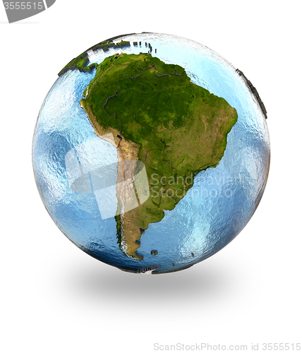 Image of South America on Earth
