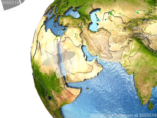 Image of Middle East on Earth