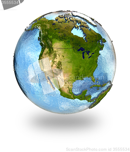 Image of North America on Earth