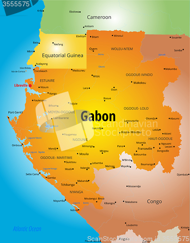 Image of Gabon map