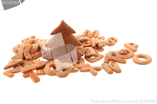 Image of gingerbread christmas alphabet