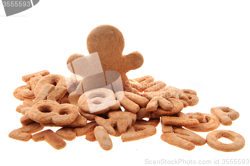 Image of gingerbread christmas alphabet