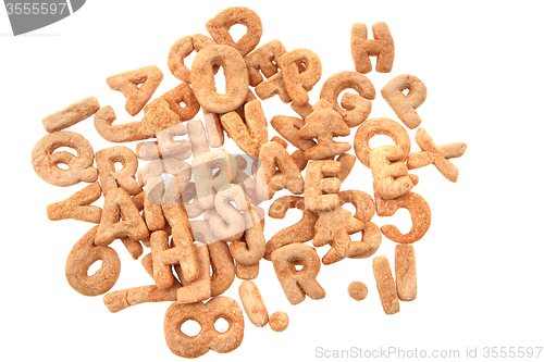 Image of gingerbread christmas alphabet