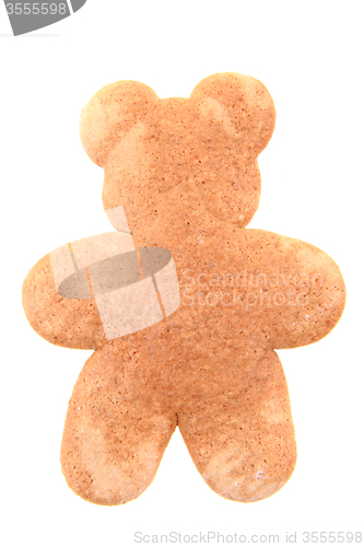 Image of ginger bread bear isolated