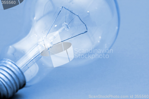 Image of Background with lit lightbulb