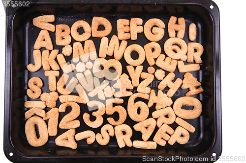 Image of gingerbread christmas alphabet