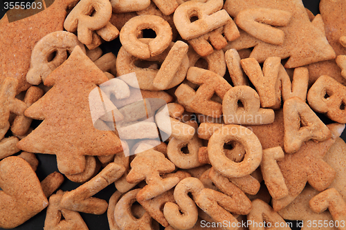 Image of gingerbread christmas alphabet
