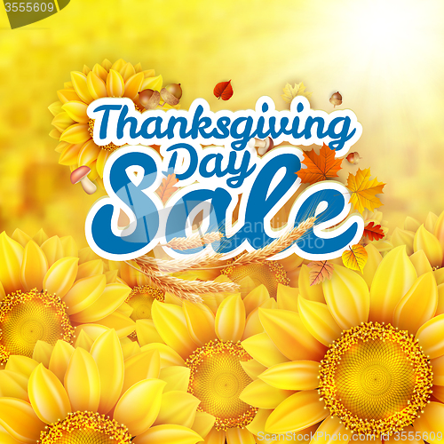 Image of Thanksgiving Day sale. EPS 10