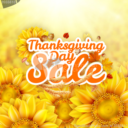 Image of Thanksgiving Day sale. EPS 10