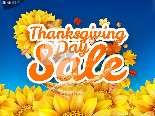 Image of Thanksgiving Day sale. EPS 10