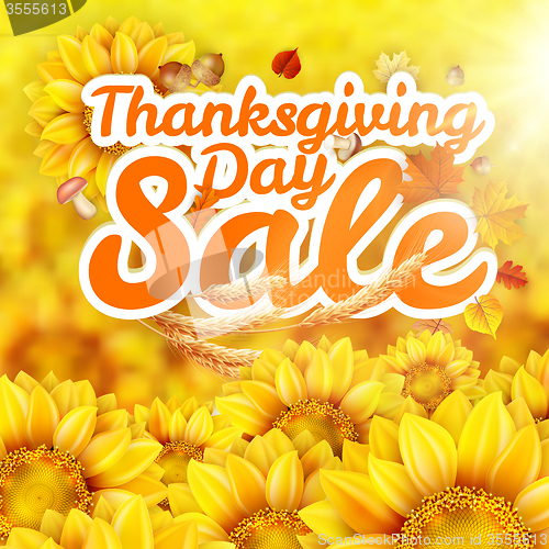 Image of Thanksgiving Day sale. EPS 10