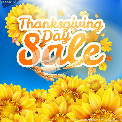 Image of Thanksgiving Day sale. EPS 10