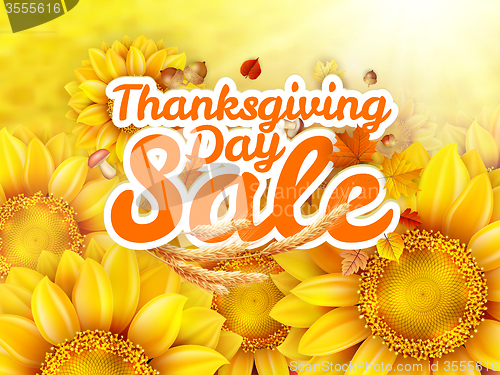 Image of Thanksgiving Day sale. EPS 10