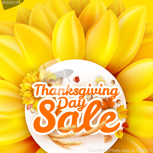 Image of Thanksgiving Day sale. EPS 10