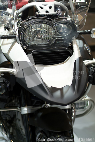 Image of Front detail of motorcycle