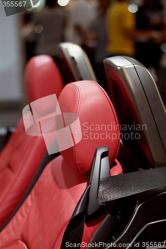 Image of Seat detail of sports-car