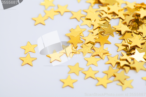 Image of Golden stars as a background for christmas